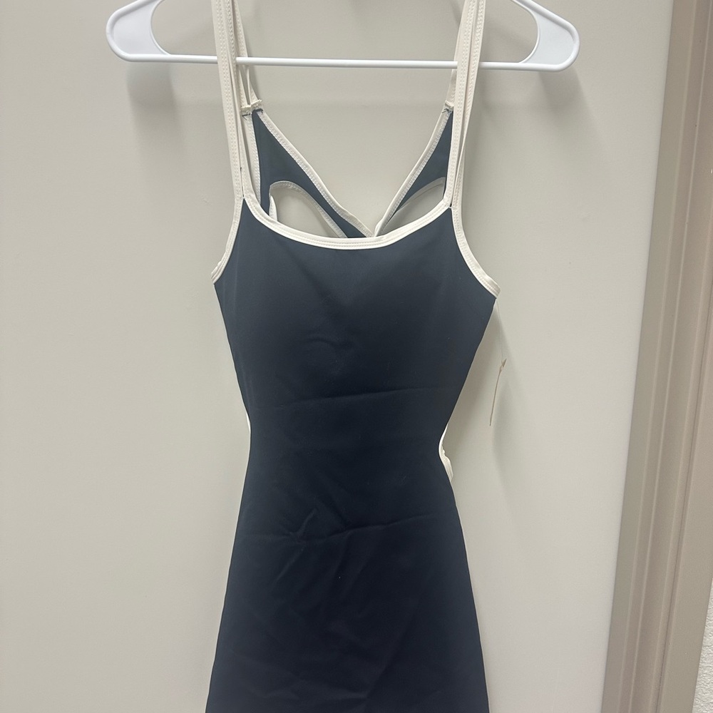 Black and White Strappy Dress
